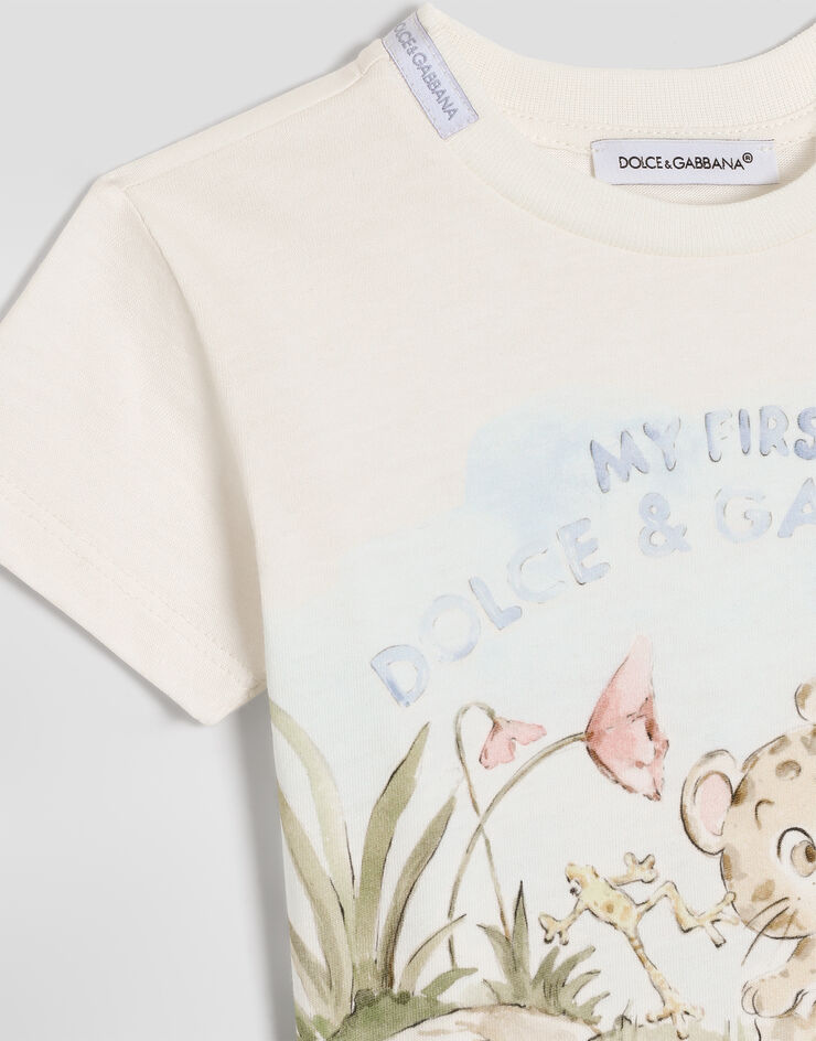 Dolce & Gabbana Jersey t-shirt with logo  L1JTEYG7P8I