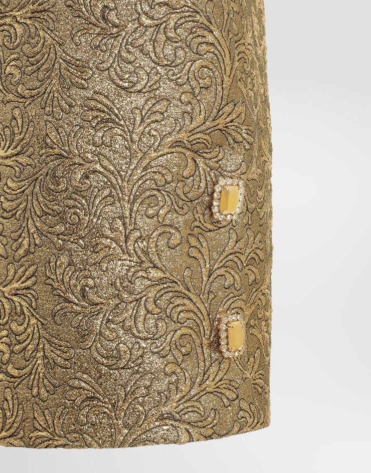 Dolce & Gabbana Lamé brocade dress Dolce & Gabbana Lamé brocade dress Gold F62OYZFJODX