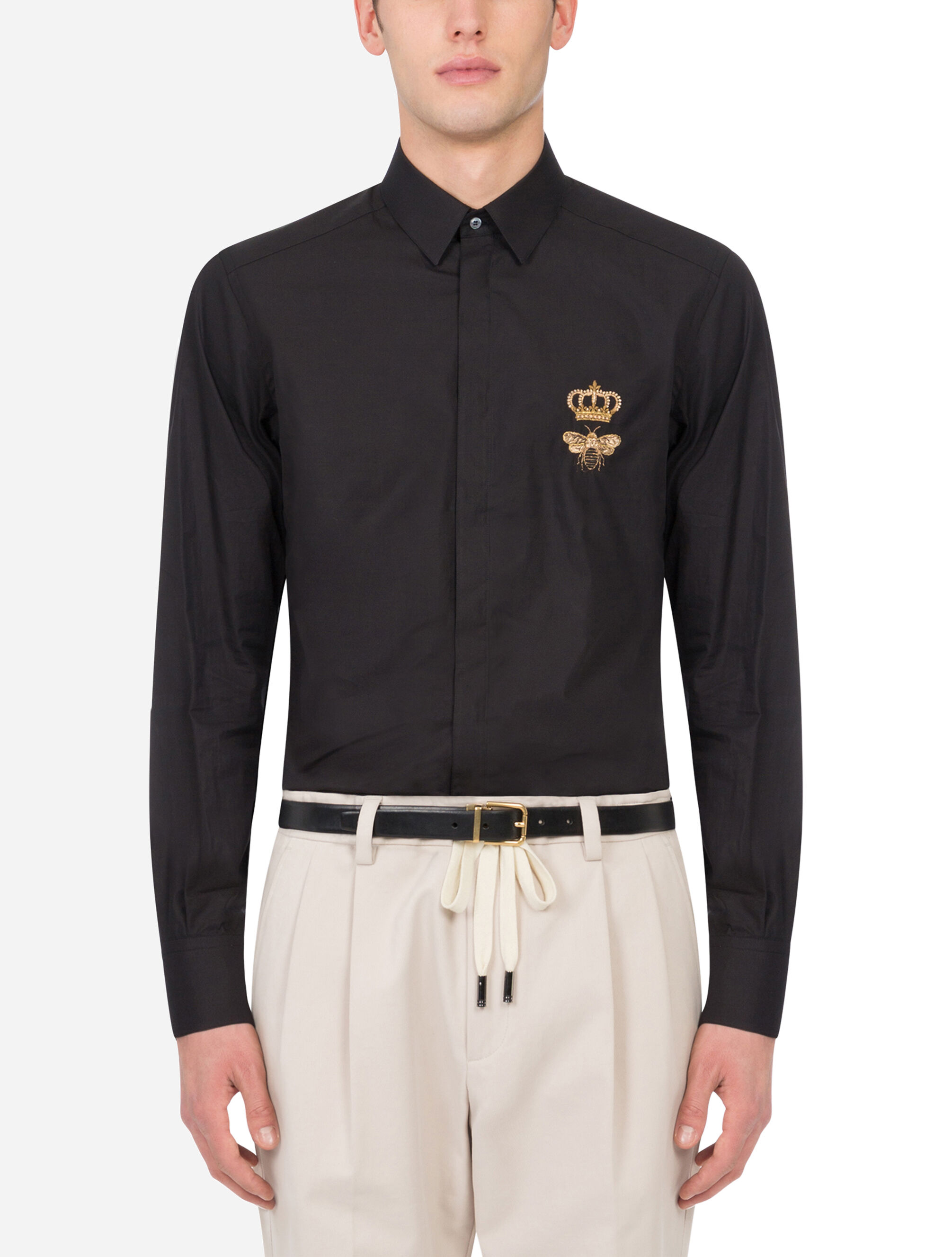 Dolce gabbana gold shirt deals