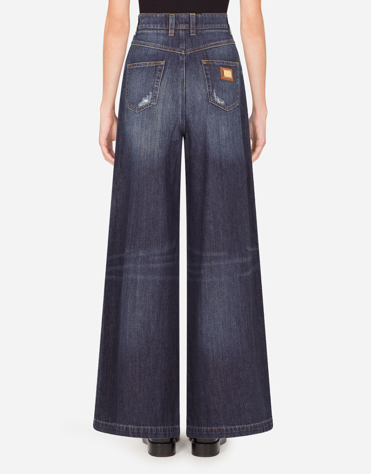 Dolce & Gabbana High-waisted Dolce jeans with decorative details BLUE FTBOMZG899G