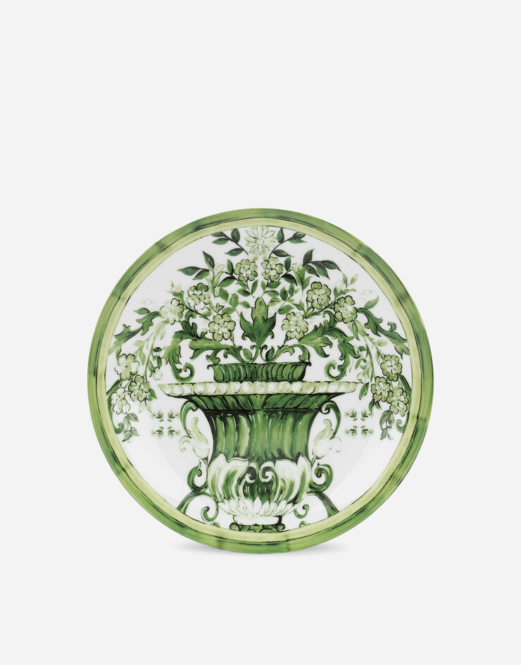 Dolce & Gabbana Set 2 Porcelain Dinner Plates Multicolor TC0S04TCA88