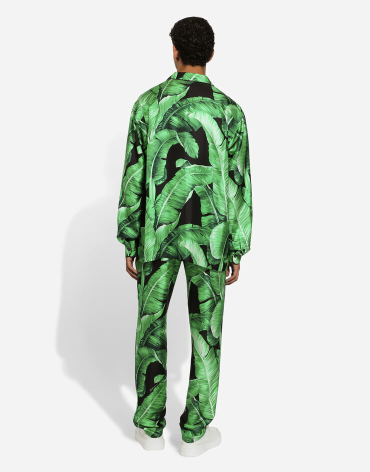 Dolce & Gabbana Banana-tree-print silk pajama pants Print GVCRATIS1SF