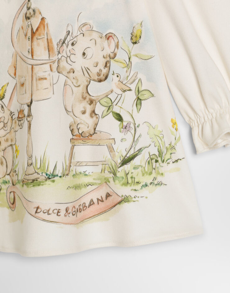 Dolce & Gabbana Interlock dress with bloomers Dolce & Gabbana Interlock dress with bloomers White L2JDBKG7P8X