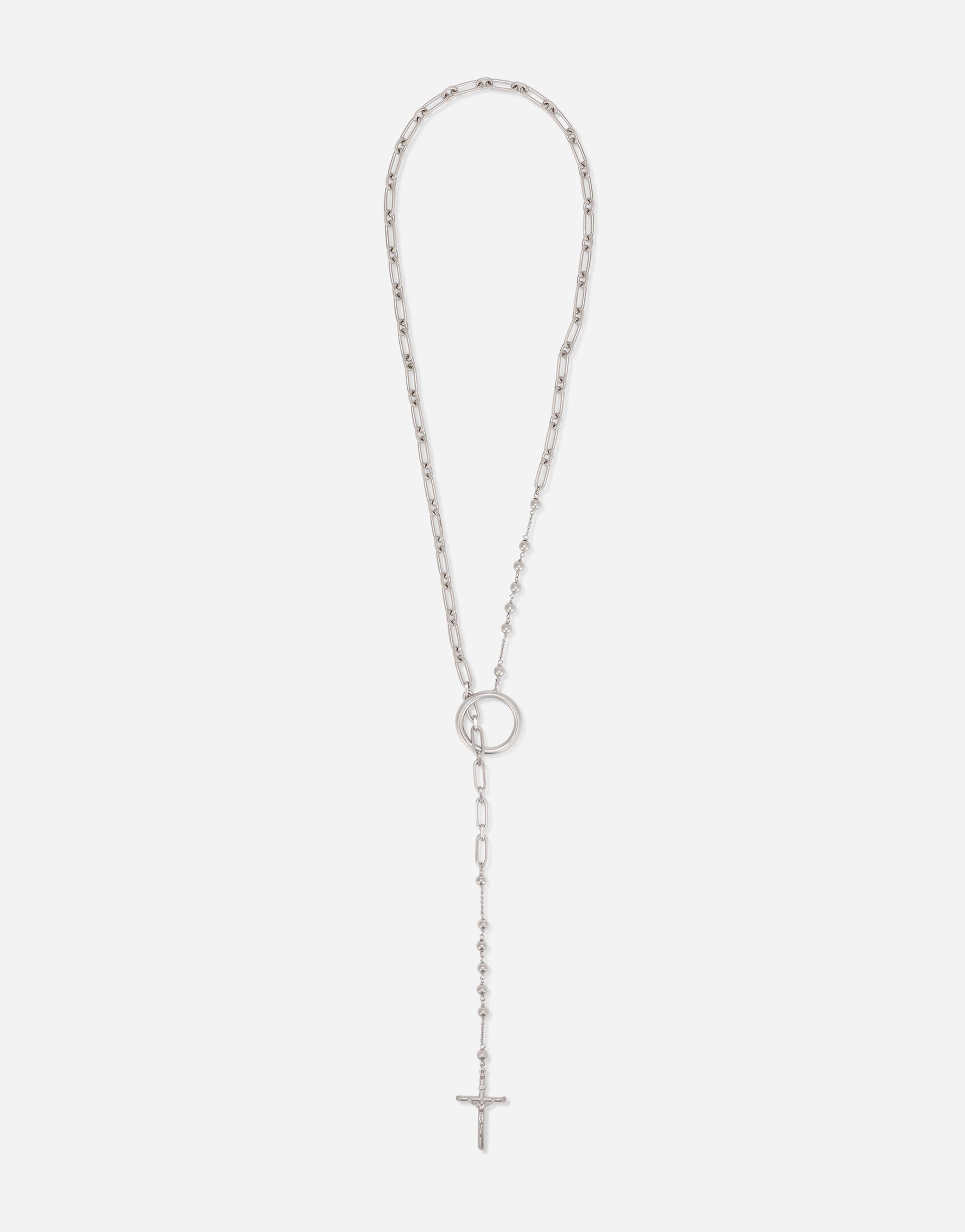 Dolce & Gabbana Halskette mit Kreuzen Schwarz VG440AVP187