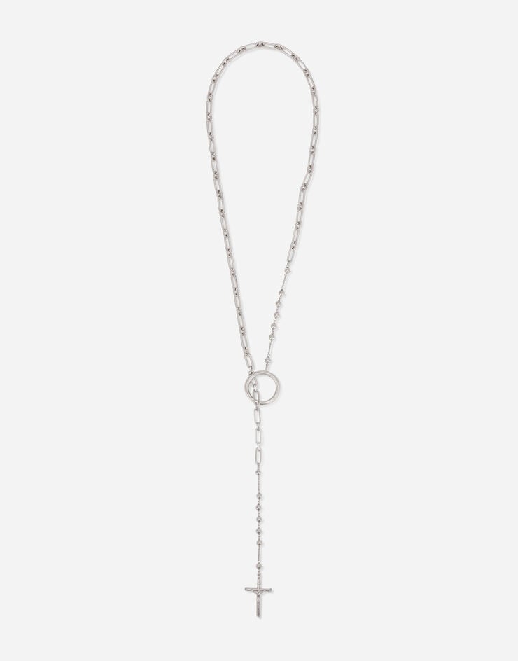 Dolce & Gabbana Ожерелье с крестом серебристый WNN7S9W1111