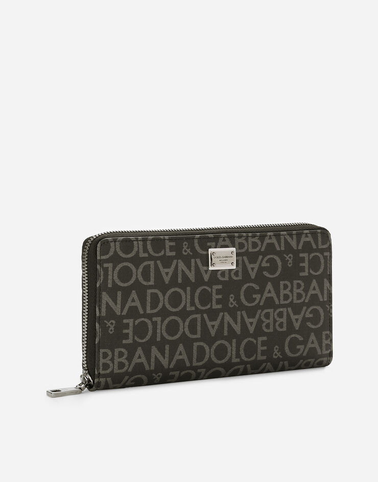 Dolce&Gabbana Zip-around coated jacquard wallet Multicolor BP1672AJ705