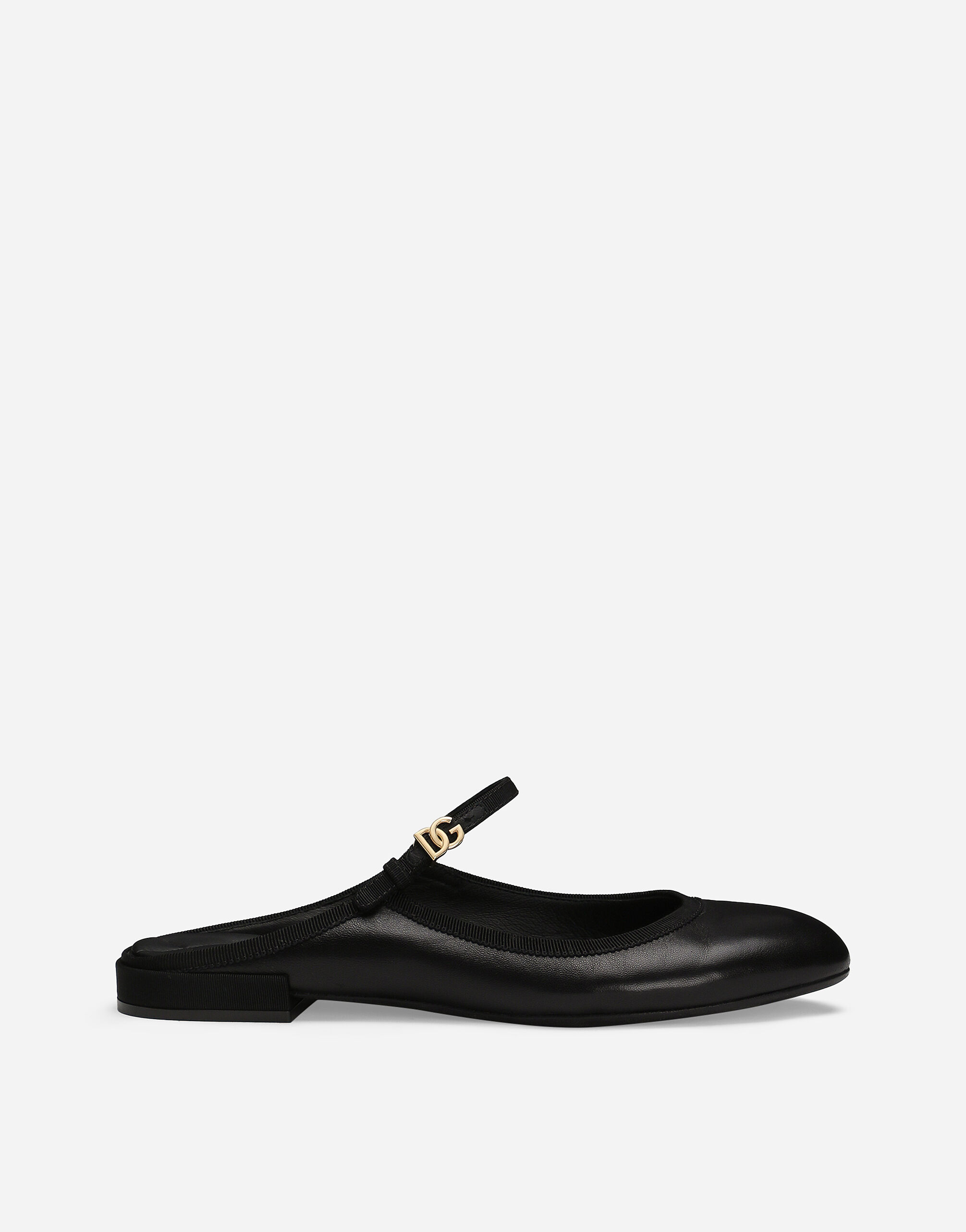 Nappa leather mules in Black for Women Dolce Gabbana US