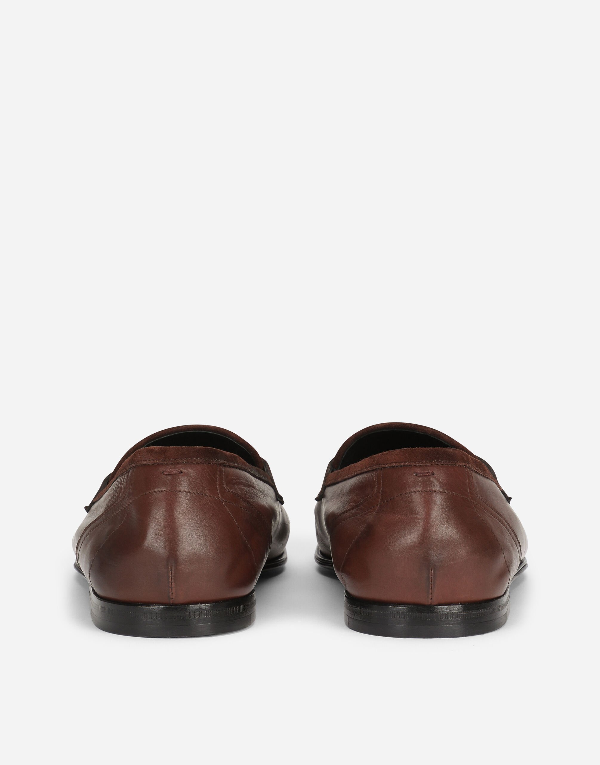 Calfskin slippers in Brown for Men | Dolce&Gabbana® US