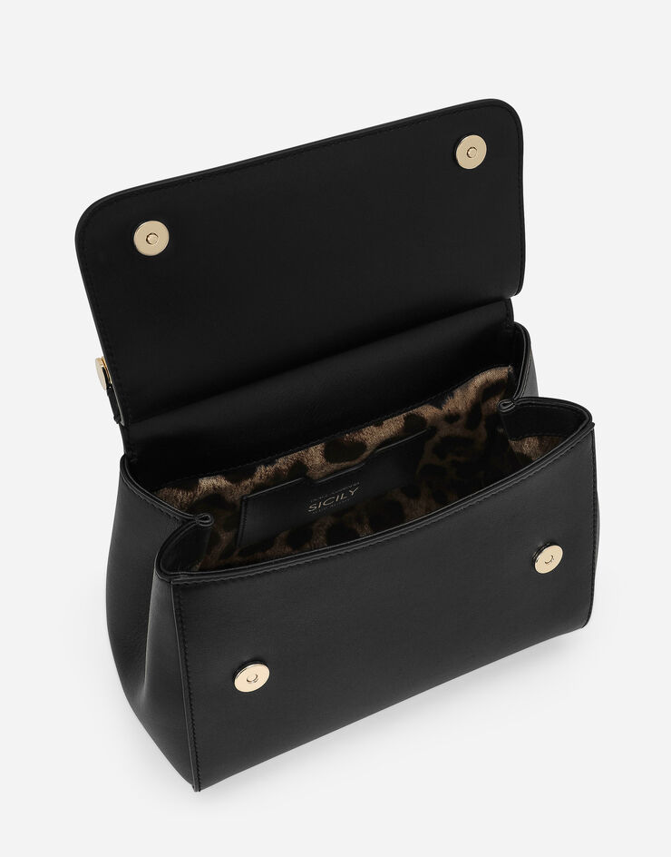 Dolce&Gabbana Sac à main Sicily moyen format Noir BB6003AN767