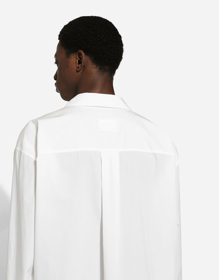 Dolce & Gabbana Camisa oversize de algodón Blanco G5LI3TFU5T9