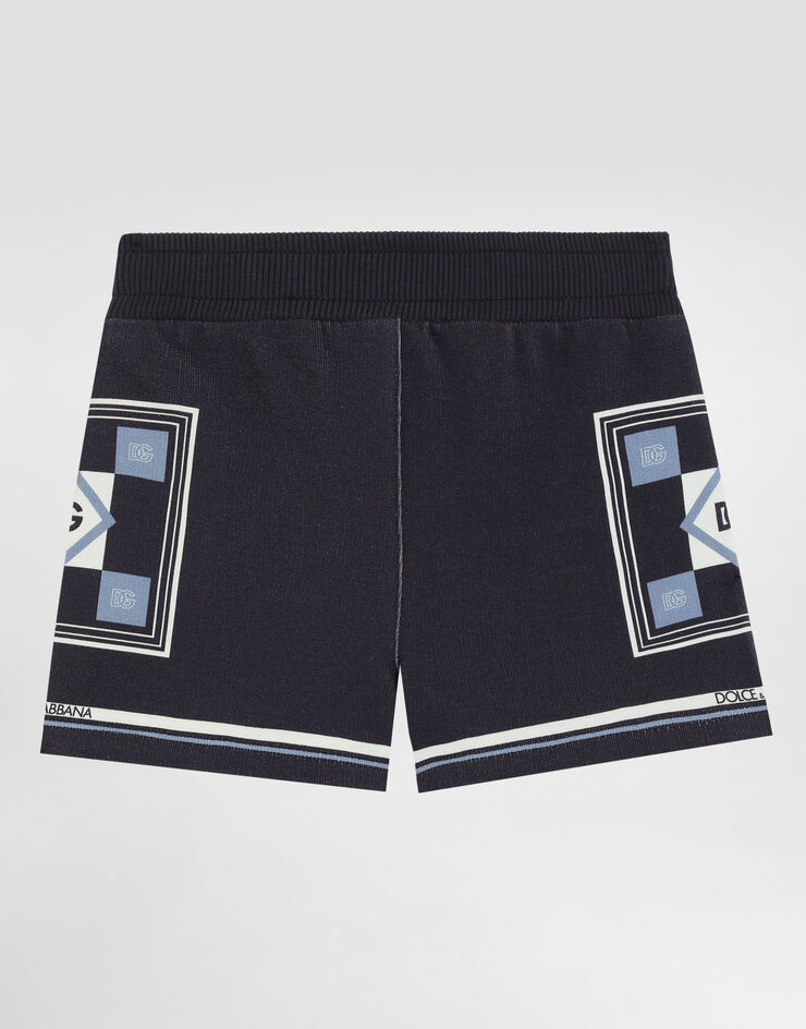 Dolce & Gabbana Sweatbermudas mit Print Mehrfarbig L1JQR9II7HP
