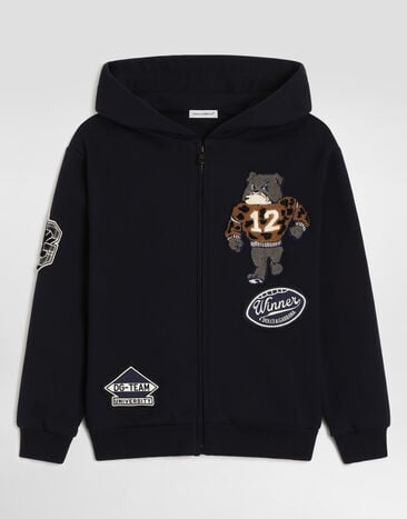 Dolce & Gabbana Sudadera en algodón con parche  L4JWNXG7P8E