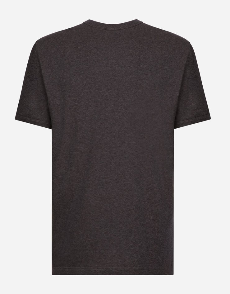 Dolce & Gabbana T-shirt en coton Gris G8JX7TFU7EQ
