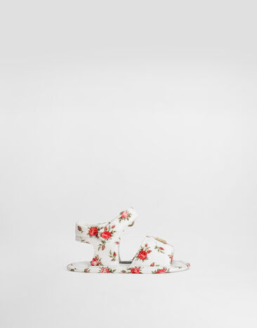 Dolce & Gabbana Little roses-print canvas sandals Multicolor DK0157A0231