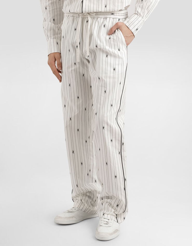 Dolce & Gabbana Hose mit Logo Multicolor GVRMATHJMQR