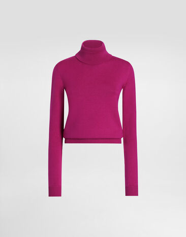 Dolce & Gabbana Wool turtle-neck sweater Black FXV87TJAIRM