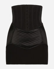 Dolce & Gabbana Short skirt with corset belt detail Print F4CS6THS5Q0