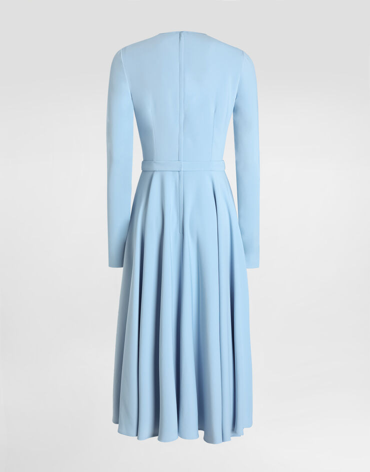 Dolce & Gabbana Abito in cady strutturato Azzurro F60HMTFUIAH