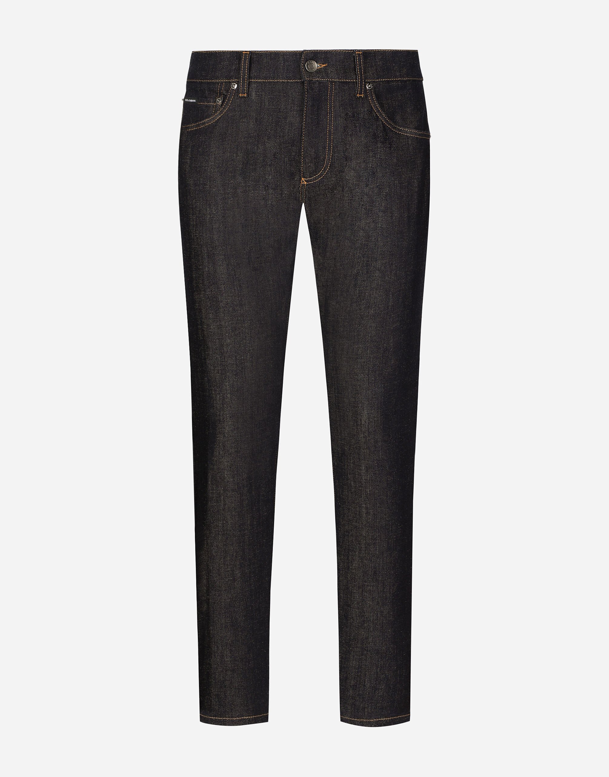 Slim fit stretch denim jeans in Multicolor for Men Dolce Gabbana