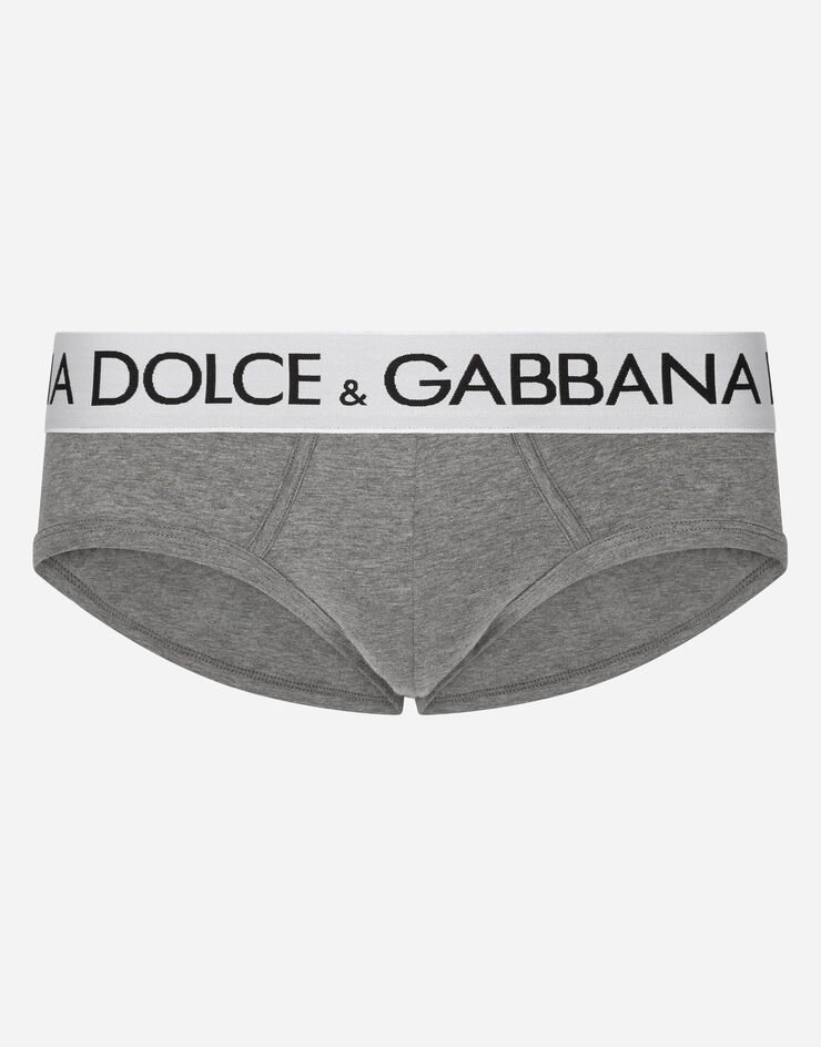 Two-way stretch jersey Brando briefs in Grey for | Dolce&Gabbana® US