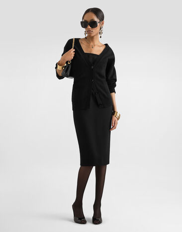 Dolce & Gabbana Wool crêpe dress Black F6H8XTFU2TZ