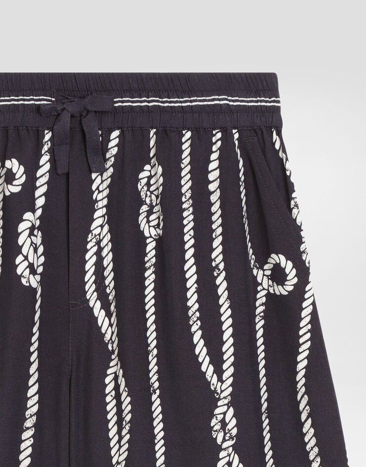 Dolce & Gabbana Marina-print viscose bermuda shorts Dolce & Gabbana Marina-print viscose bermuda shorts Multicolor L44Q21FP8GD