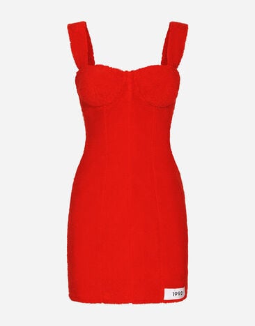Dolce&Gabbana KIM DOLCE&GABBANA Terrycloth minidress Red F6DJTTFLRC2