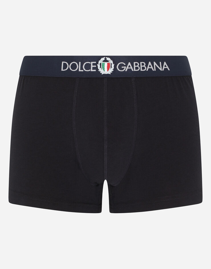 Dolce & Gabbana Two-way-stretch cotton jersey boxers male BLUE