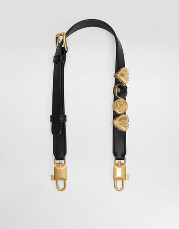 Dolce & Gabbana Calfskin shoulder strap Black BI3415AV195