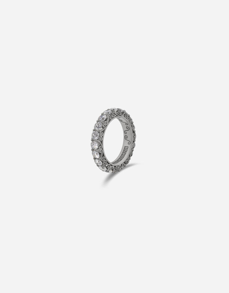 Dolce & Gabbana Bague Sicily en or blanc avec diamants Or Blanc WRKH2GWDIAW