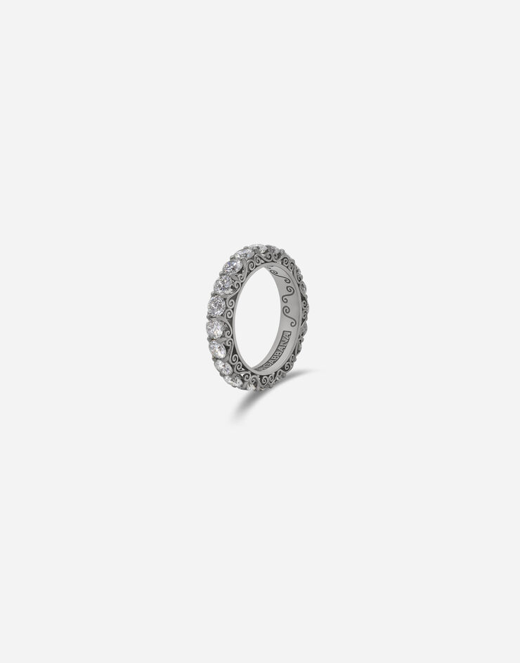 Dolce & Gabbana Sicily ring in white gold with diamonds White Gold WRKH2GWDIAW
