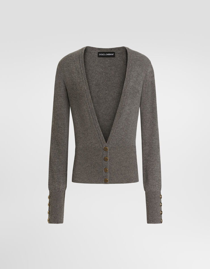 Dolce & Gabbana Cashmere cardigan Dolce & Gabbana Cashmere cardigan Grey FXVFKTJBW2G