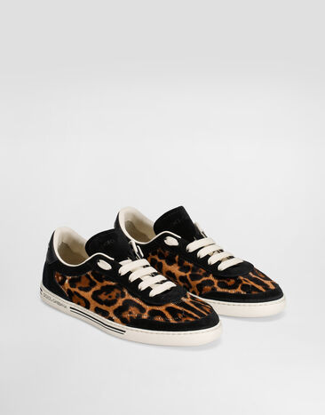 Dolce & Gabbana Calf Saint Tropez Light sneakers with Leo print Print CK2306AS529