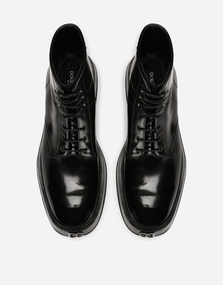 Dolce & Gabbana Brushed calfskin ankle boots Noir A60419A1203