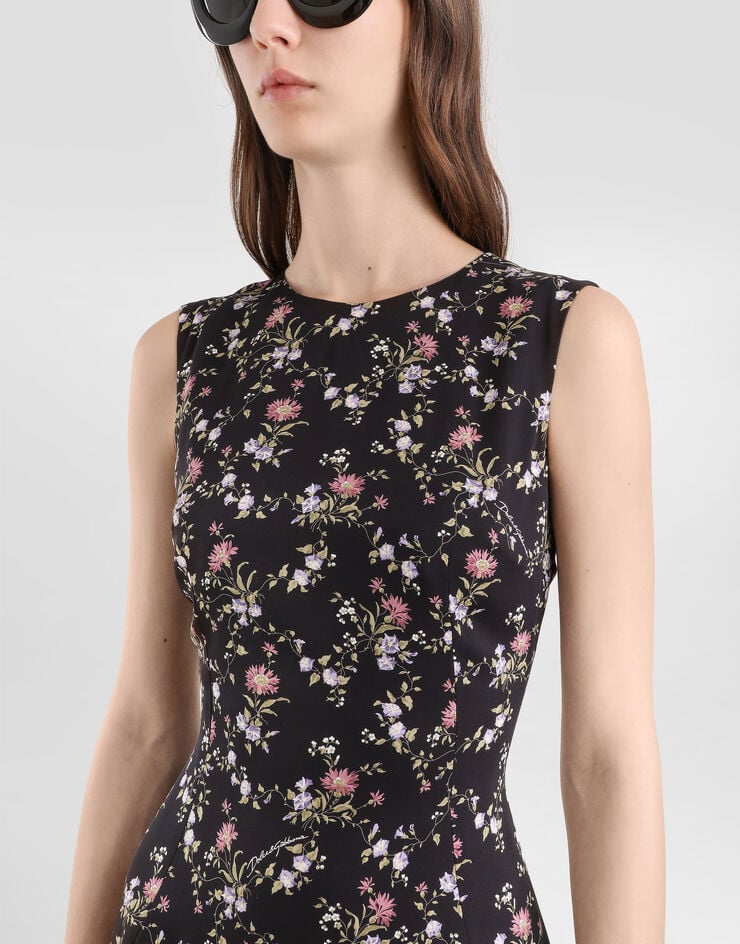 Dolce & Gabbana Small floral-print charmeuse dress Dolce & Gabbana Small floral-print charmeuse dress Multicolor F6GASTFSA8I