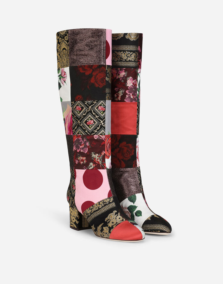 Dolce & Gabbana Patchwork fabric boots MULTICOLOR CU0707AO722