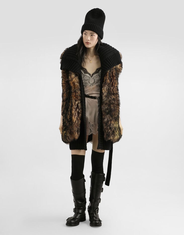 Dolce & Gabbana Stretch satin slip dress Pale Pink F60FGTFURAG