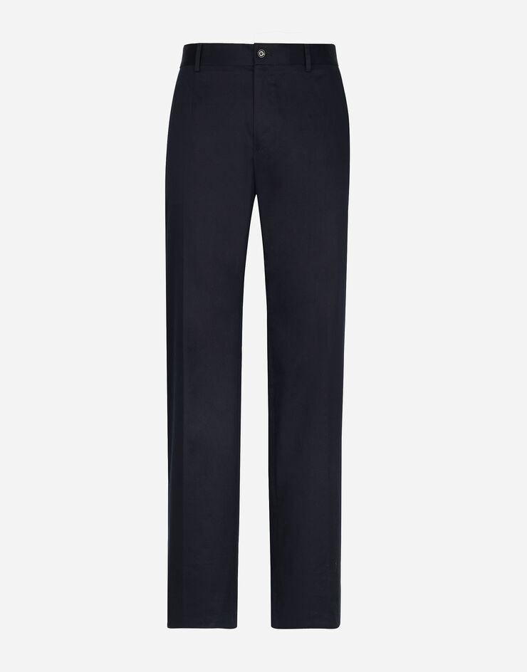 Dolce & Gabbana Pantalón de algodón elástico Azul GYZMHTFUFIV