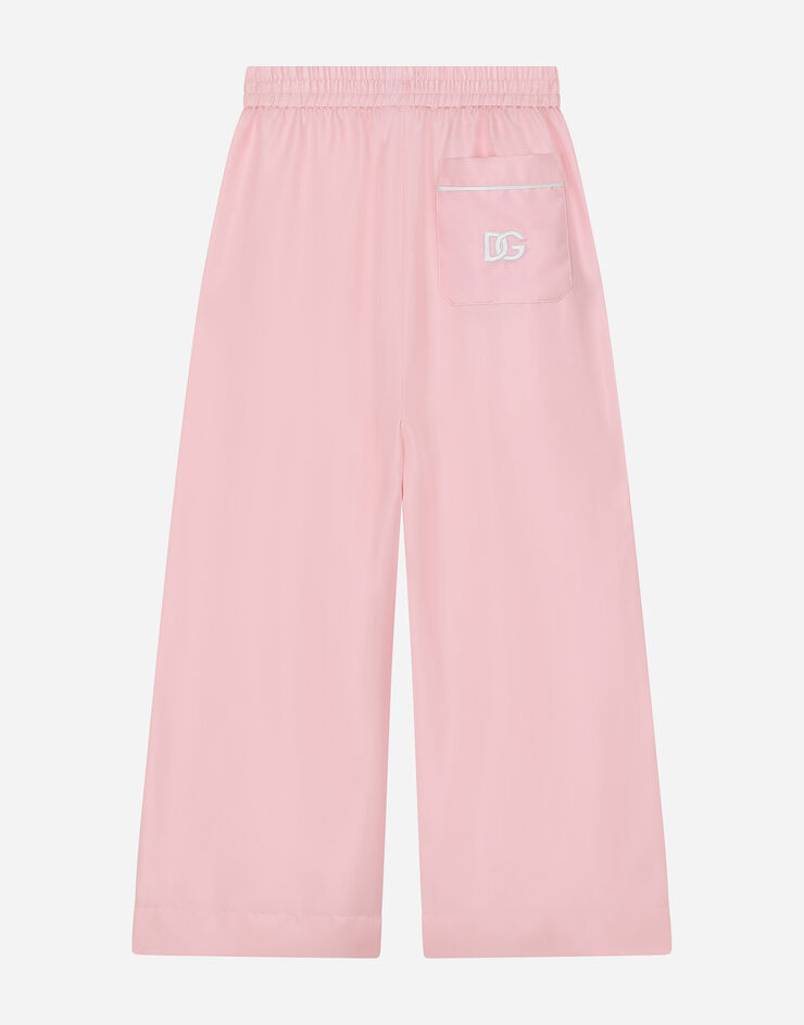 Dolce & Gabbana Pantaloni pigiama in seta Rosa L53P26G7M5C