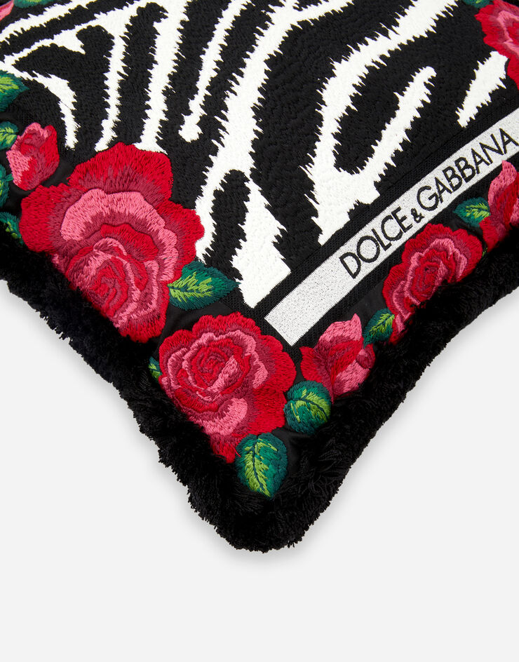 Dolce & Gabbana Besticktes Kissen klein Mehrfarbig TCE016TCABV
