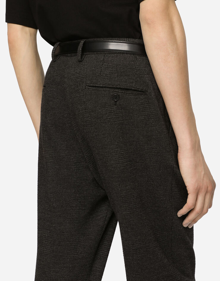 Dolce & Gabbana Glen plaid jersey pants Multicolore GY6UETGF155