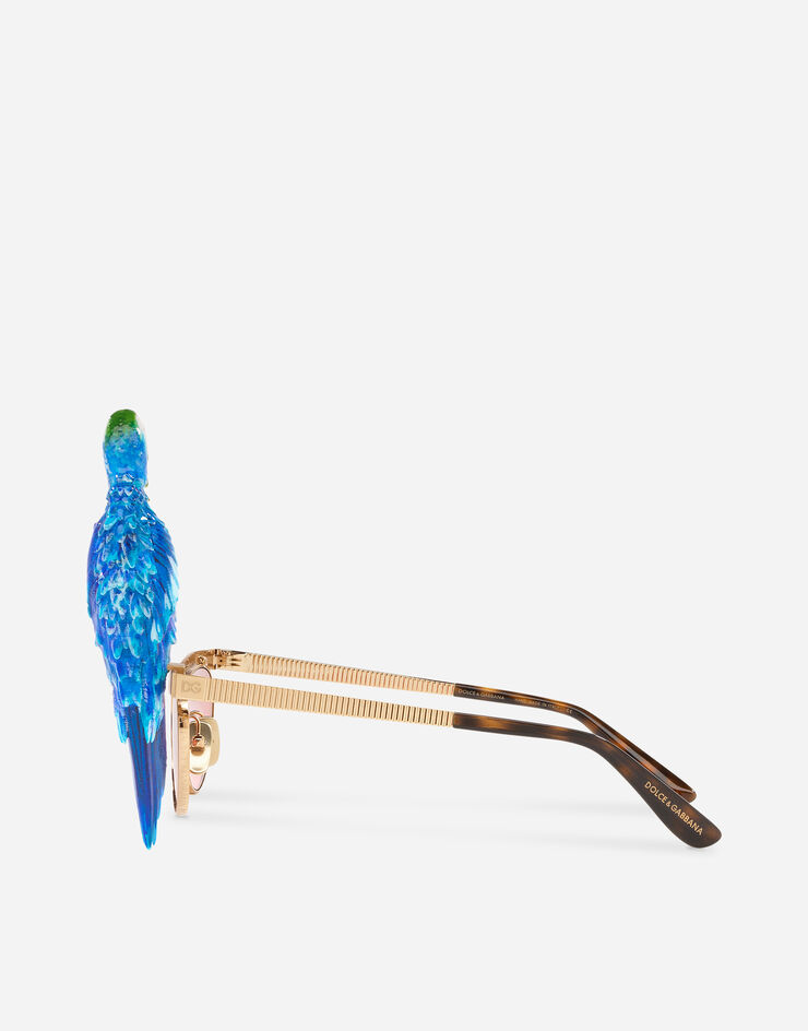 Dolce & Gabbana Солнцезащитные очки Tropical parrot ЗОЛОТИСТЫЙ VGTRPRVAAAA