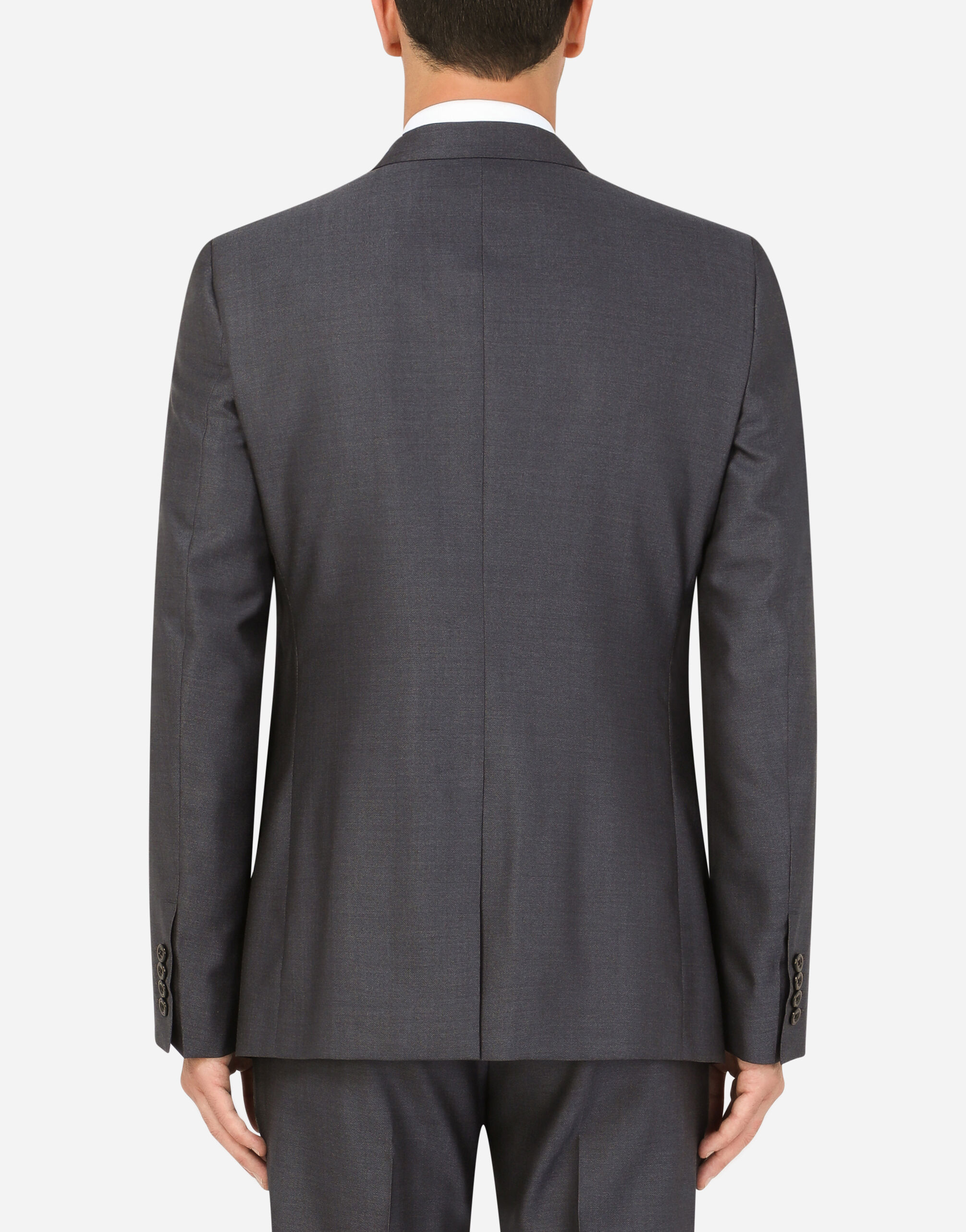 50 XL DOLCE＆GABBANA スーツ　グレー　MARTINI Double-breasted wool and silk Martini-fit suit in Grey for Men