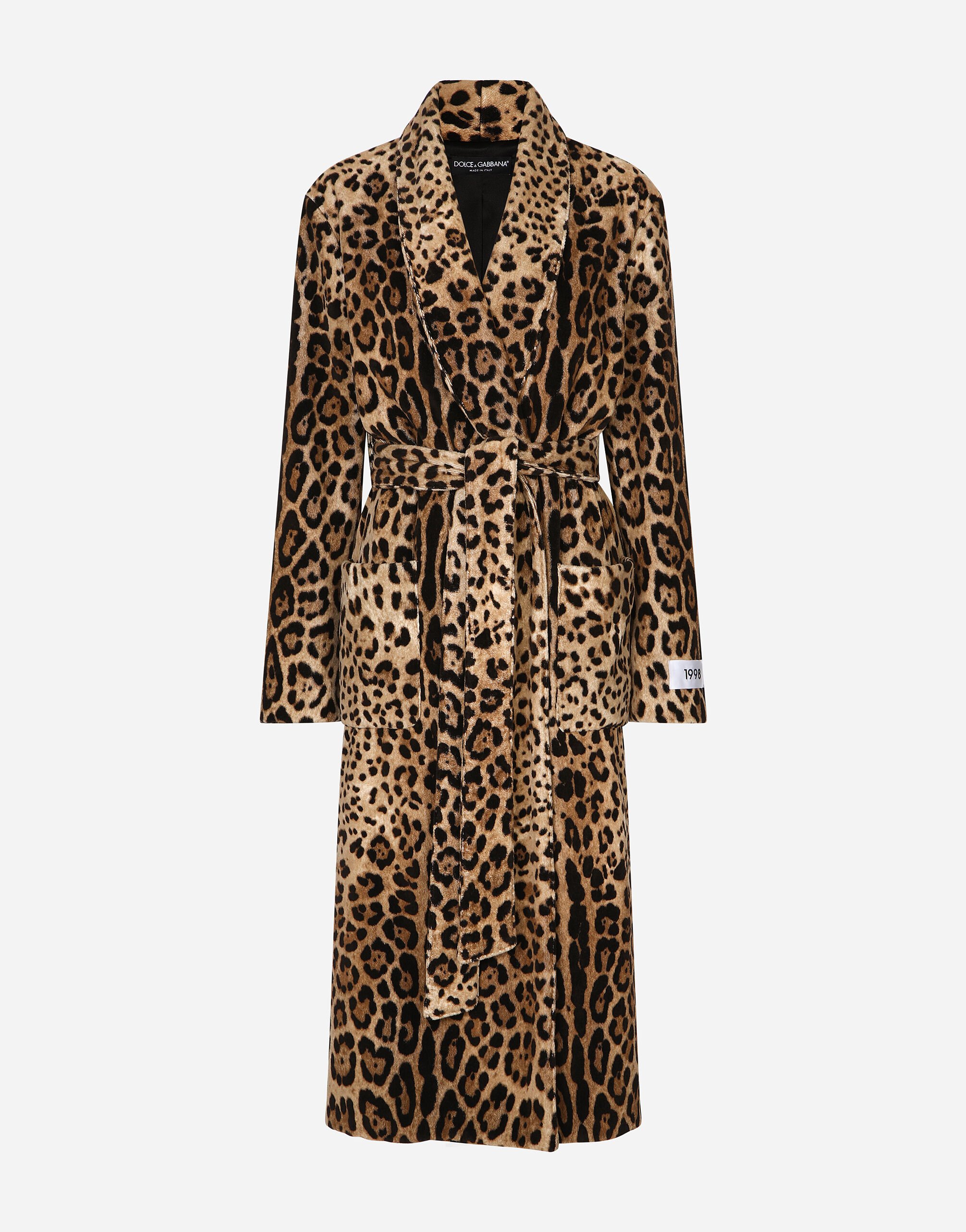 Dolce and new arrivals gabbana leopard coat