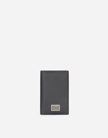 Dolce & Gabbana Dauphine-print calfskin bifold card holder Black BP1321AZ602