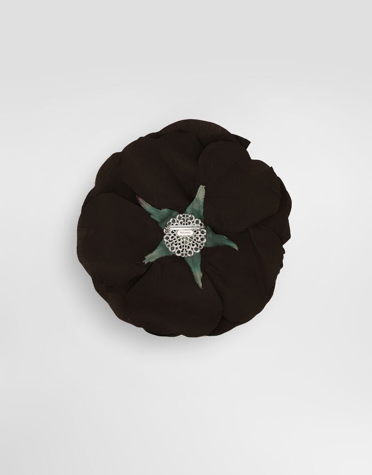 Dolce & Gabbana Floral poplin brooch Dolce & Gabbana Floral poplin brooch Brown GY008AGH869