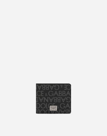 Dolce & Gabbana Coated jacquard bifold wallet Print GQ260EHI1Q3