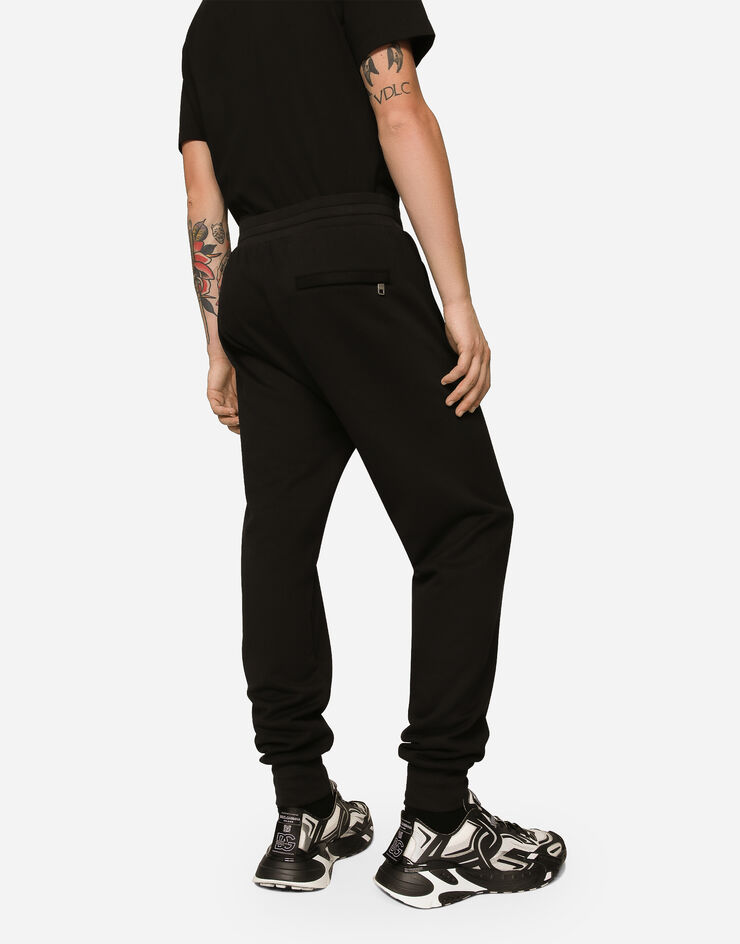 Dolce&Gabbana Jogginghose aus Jersey DG-Logoprint Schwarz GV2VHTG7J6C