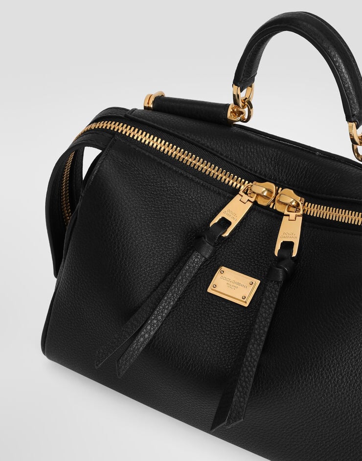 Dolce & Gabbana Vittoria handbag in calfskin Dolce & Gabbana Vittoria handbag in calfskin Black BB7939A0841