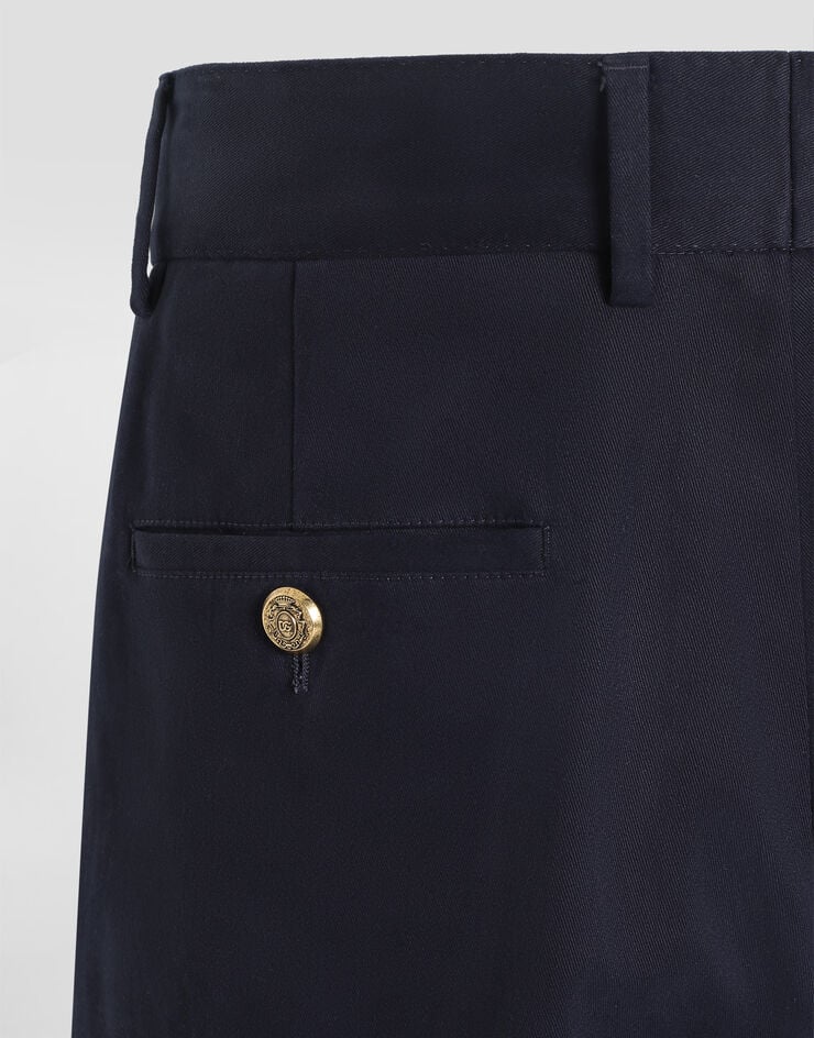 Dolce & Gabbana Cotton trousers Dolce & Gabbana Cotton trousers Blue GP1O8TFUFOG